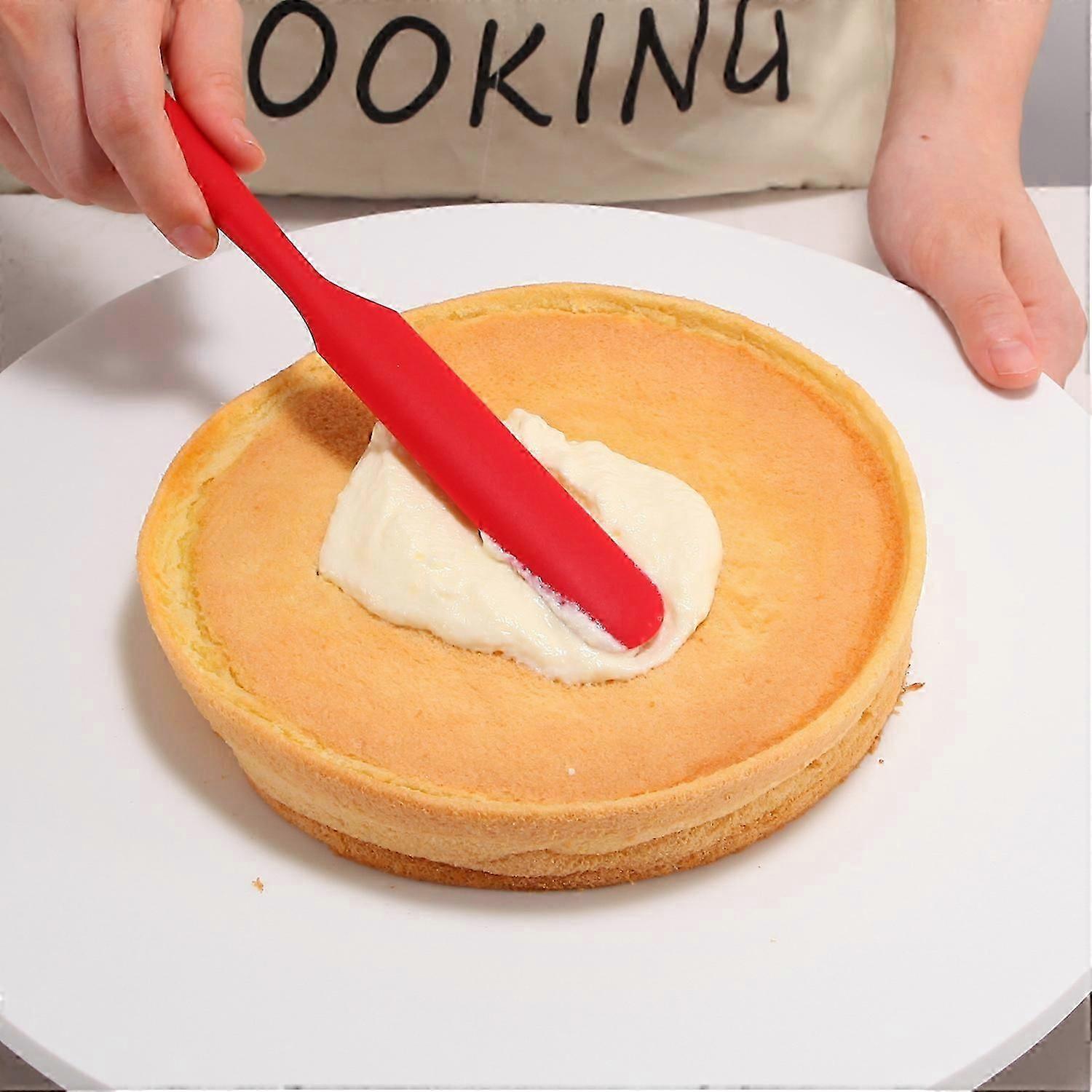 7PCS Silicone Batter Spatula Cake Cream Mixer Long Handled Models Baking Scraper Baking Tools