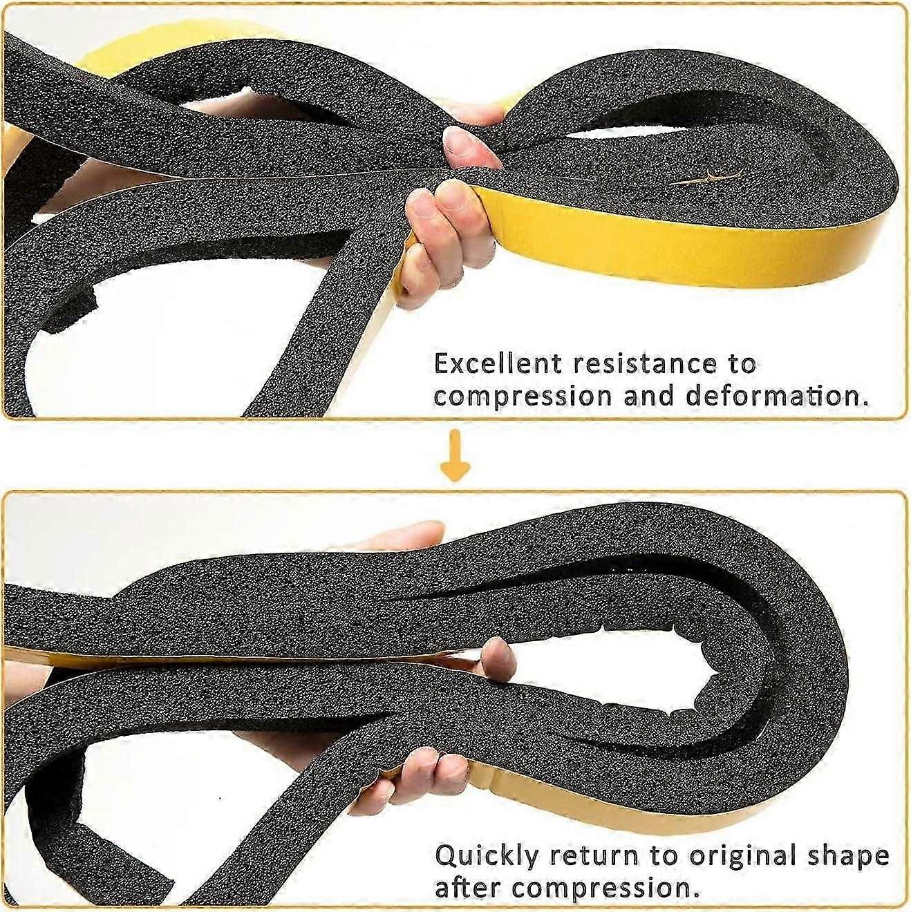 2 rolls of window air conditioning foam tape for air conditioning units, measuring 1.18 in width x 1