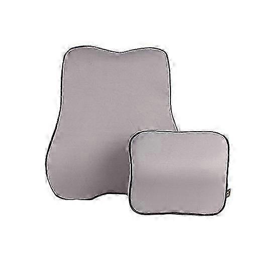 2Pcs Ergonomic Memory Foam Lumbar Support Pillow
