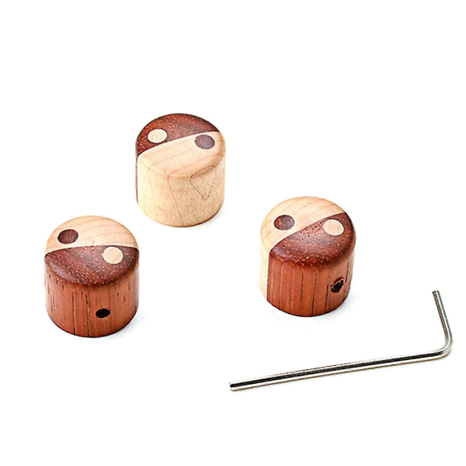 Holz Volume Tone Dome Knob Cap Gitarre Potentiometer Speed Control Knobs für E-Gitarre oder Bass Langlebig