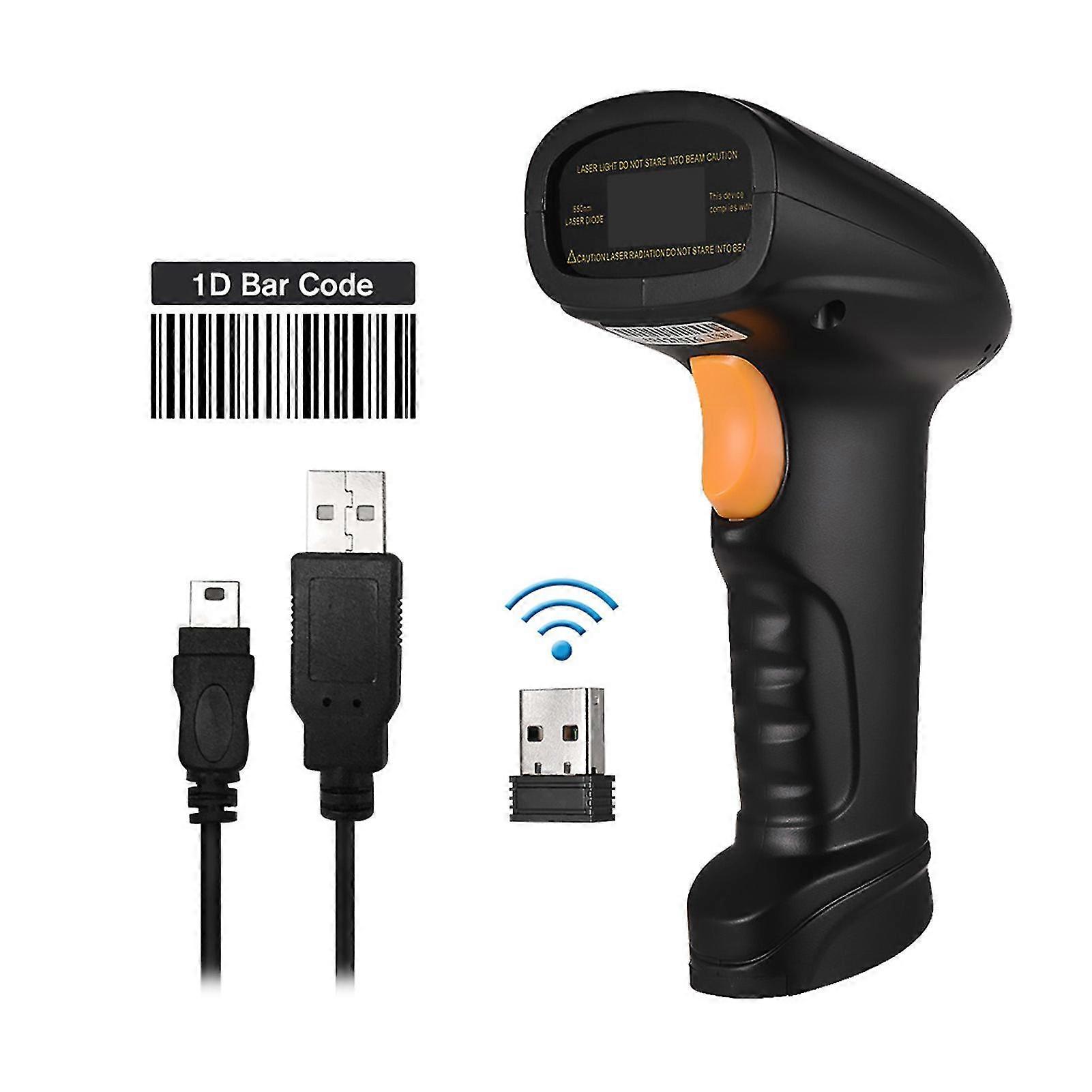 2-in-1 2.4g Wireless Barcode Scanner & Usb Wired Barcode Scanner Edition