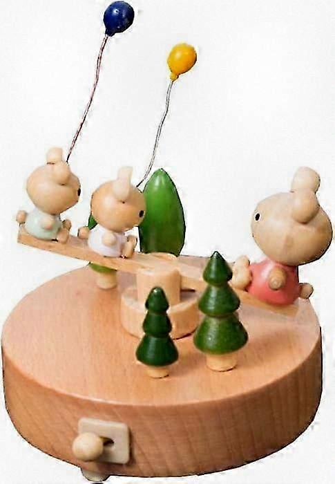 シーソーメロディーの木製オルゴール