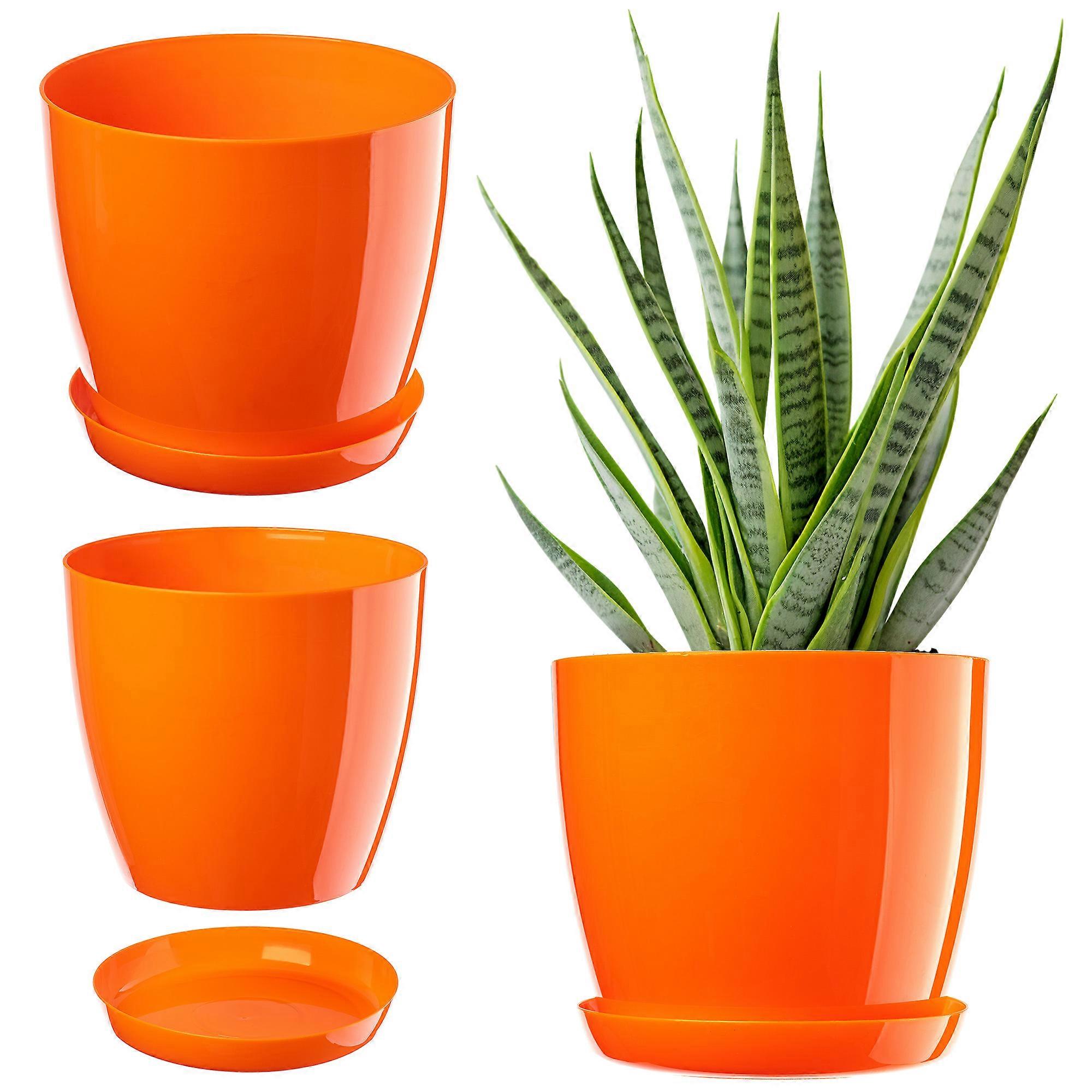 Floreira KADAX 23cm Laranja com Suporte - Estilo e Funcionalidade