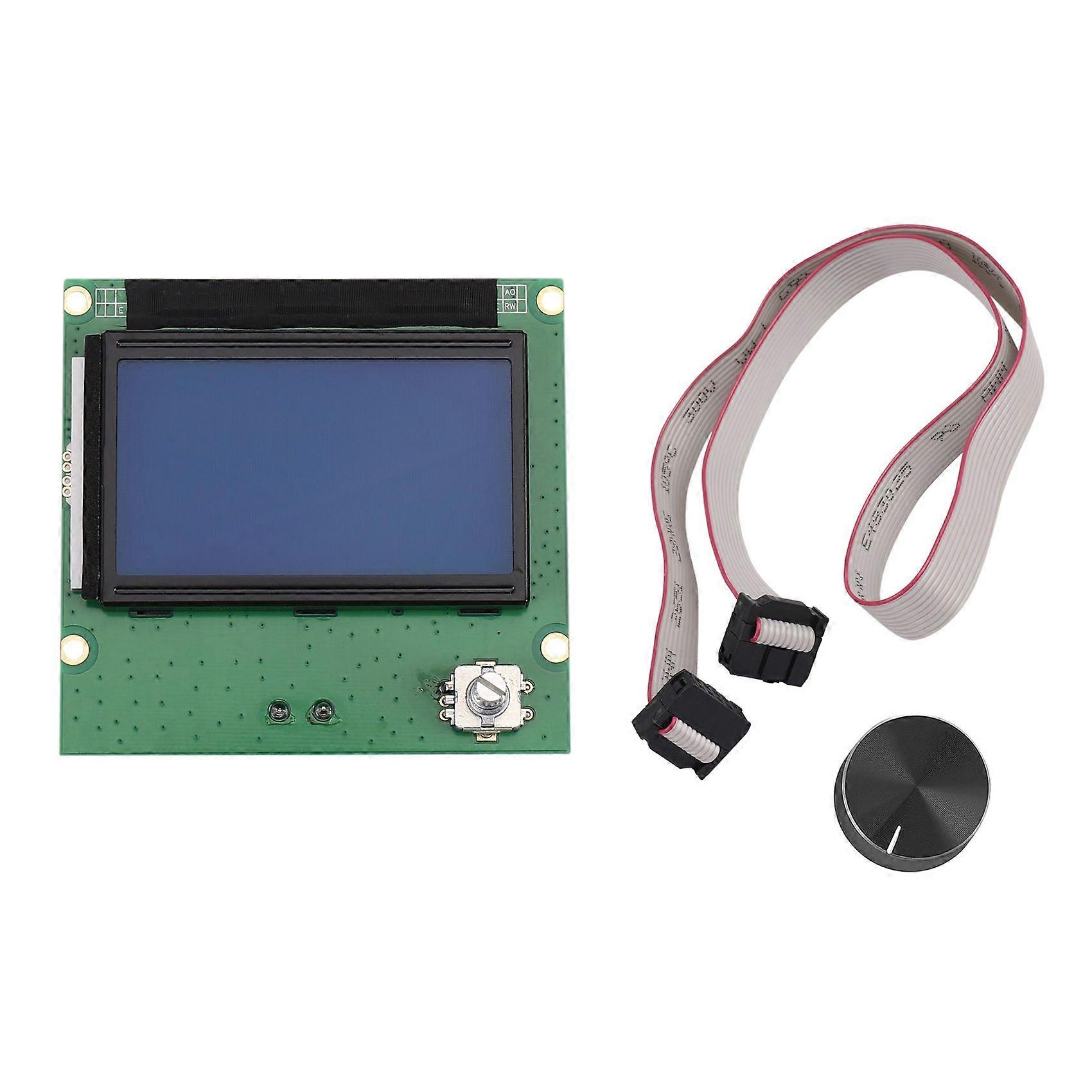 Controller Ramps 1.4 Lcd 12864 Display Blue Screen+Cable for S4 S5 3D Printer Parts(For -3 Printers