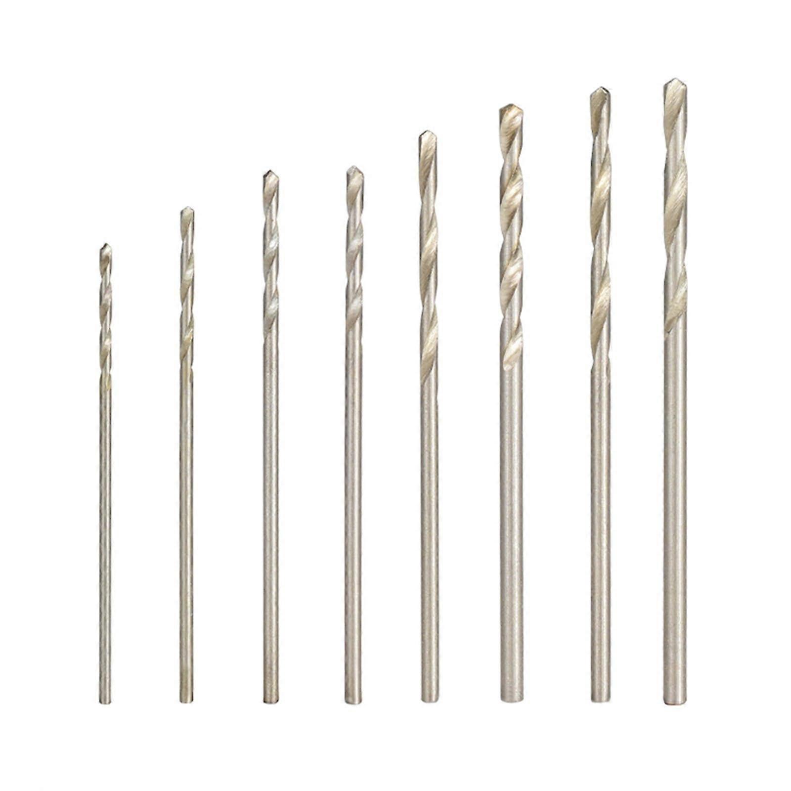 Twist Drill Set 8pcs HSS Mini Twist Drill Bits 0.8-1.5mm for Wood and Metal Hole Drilling Compatibility