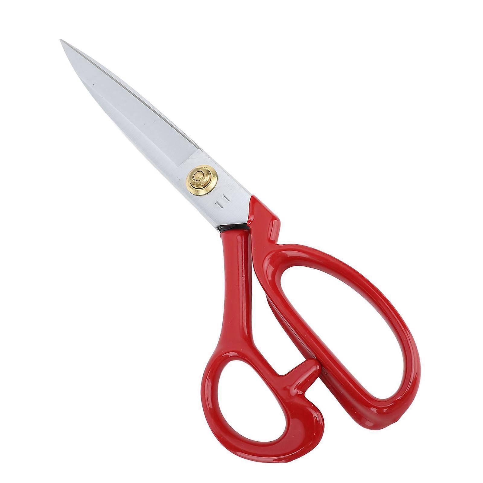 11 Inch Red Handle Sewing Scissors Set Stainless Steel 2pcs