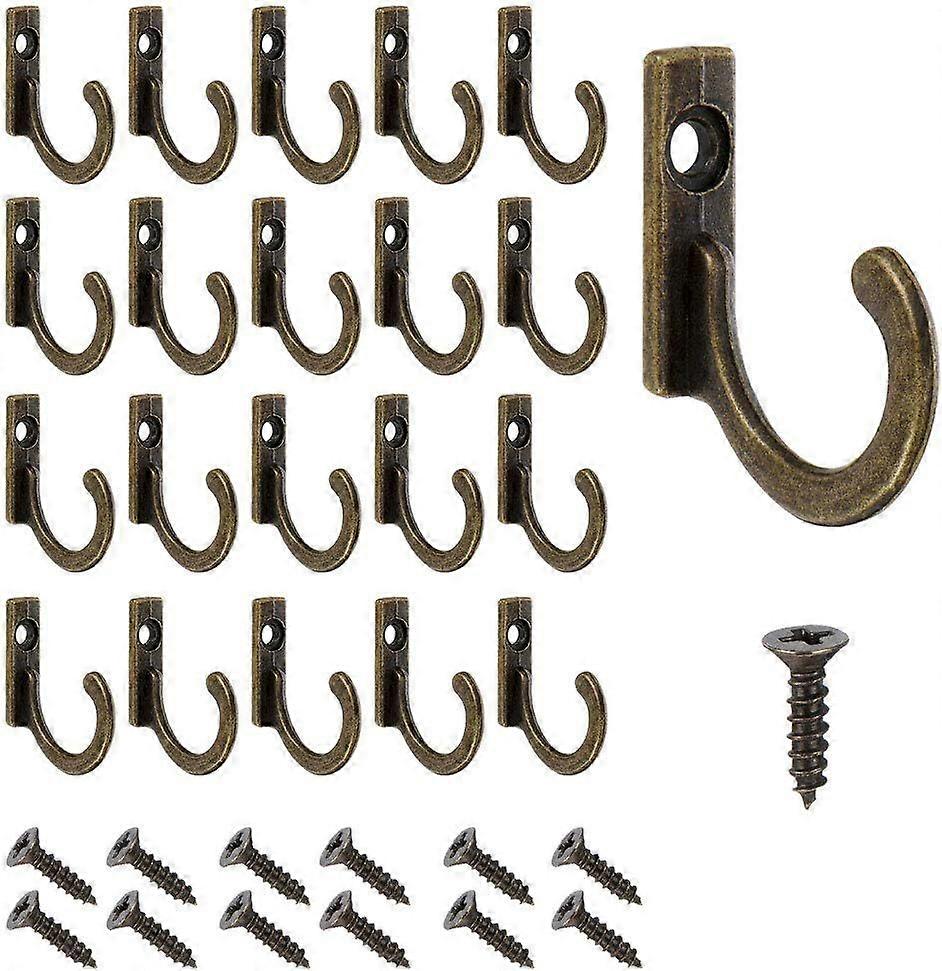 20 Pack Wall Hooks Wall Mounted Coat Hooks