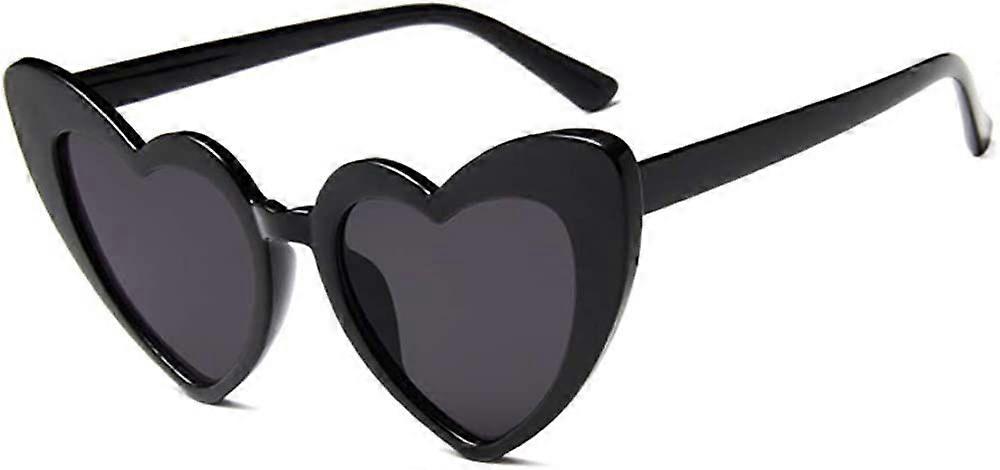 Heart Shaped Sunglasses for Women,Vintage Cat Eye Mod Style Retro Kurt Cobain Glasses