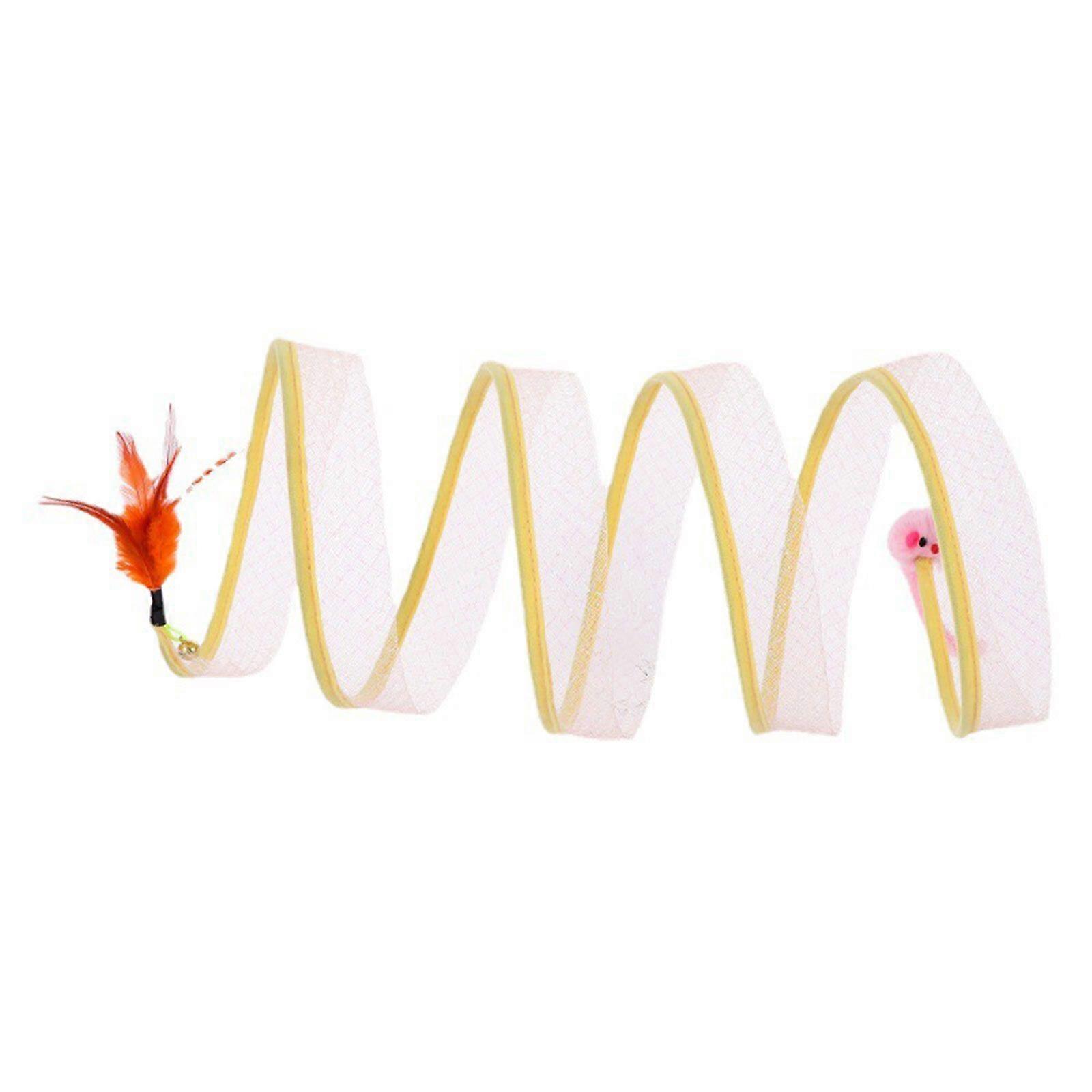 Best Offer Discount Cat Tunnel S-Way Cat Tunnels for Indoor Cats, Collapsible Cat Play Tunnel Interactive Toy Maze Cat Tunnel Pet Cat Toy 50% Offer