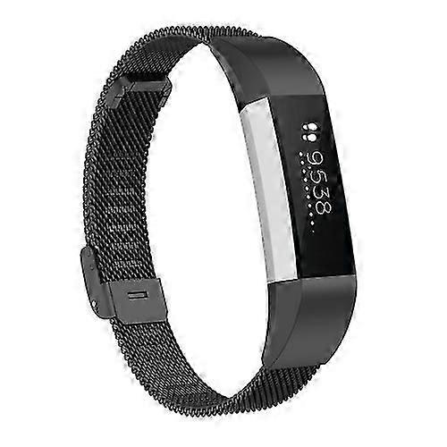 For Fitbit Alta / Alta HR / ACE Watch Button Mesh Metal Replacement Strap Watchband