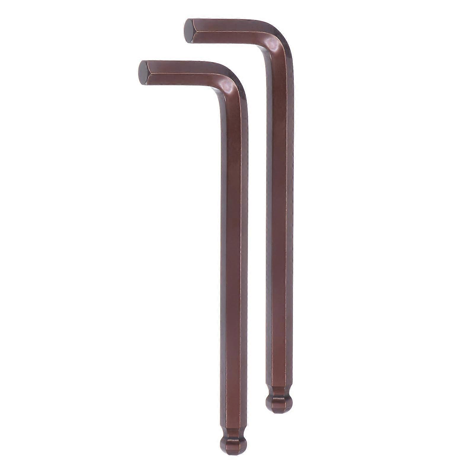 2pcs Ball End Hex Key Wrench 12mm S2 Steel LShape Arm Long Hexagon Metric Wrenches Repairing Tool for Home Repair, Red