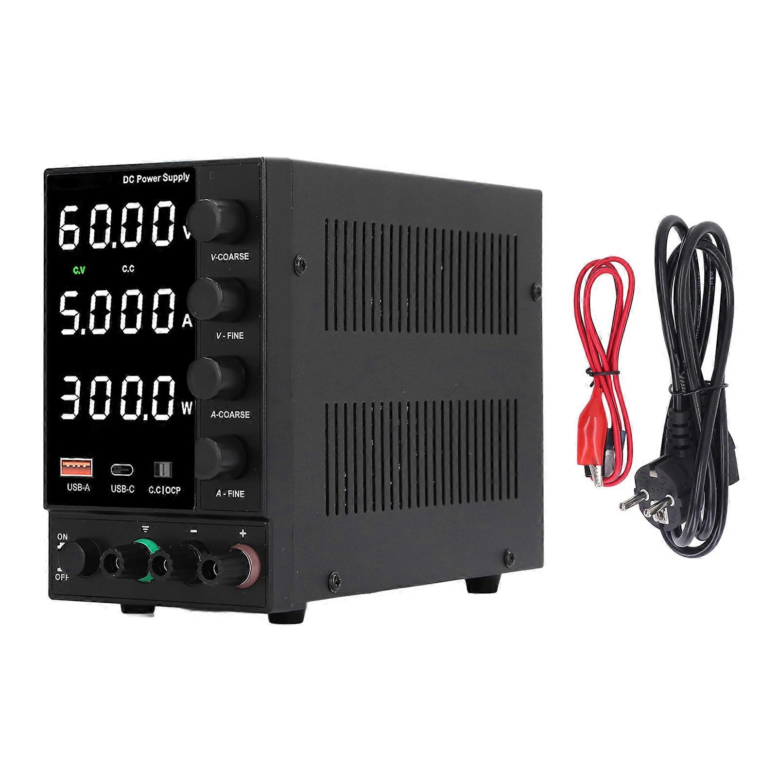 DC DPS3010U Desktop Adjustable Switching Regulated Power Supply 0 to 0 to 10A with Encoder Adjustments Knob