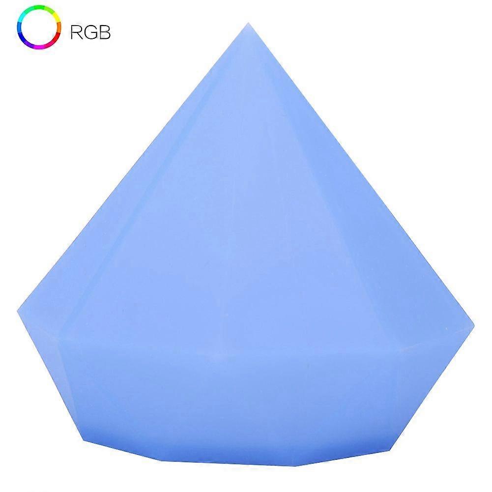 LED Diamond Shape Silicone Creative Night Lamp Bedside Colorful Bed Light