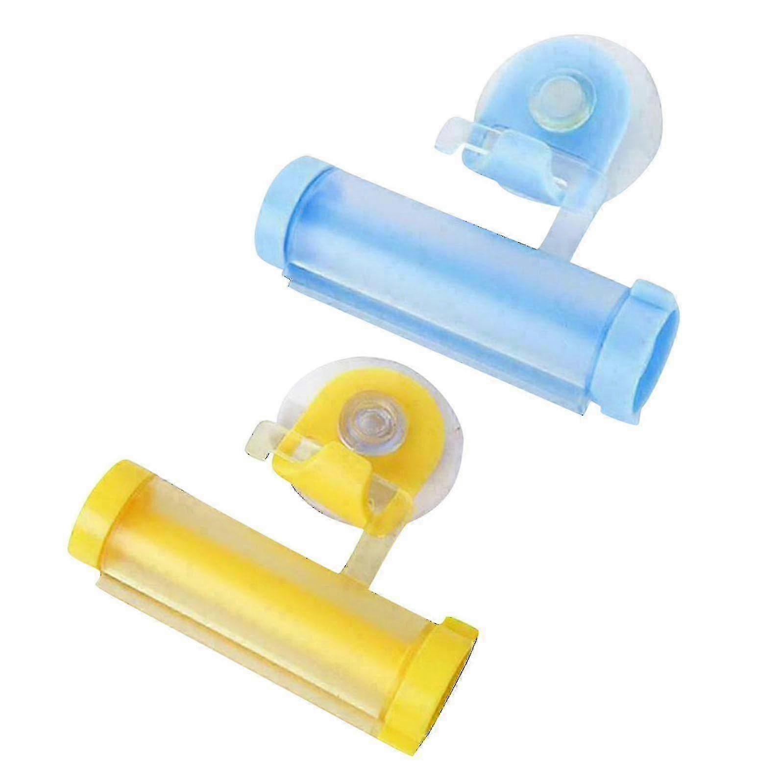 2pcs Rolling Toothpaste Dispenser Tube Squeezer Sucker Holder Hanger Gadget Tool