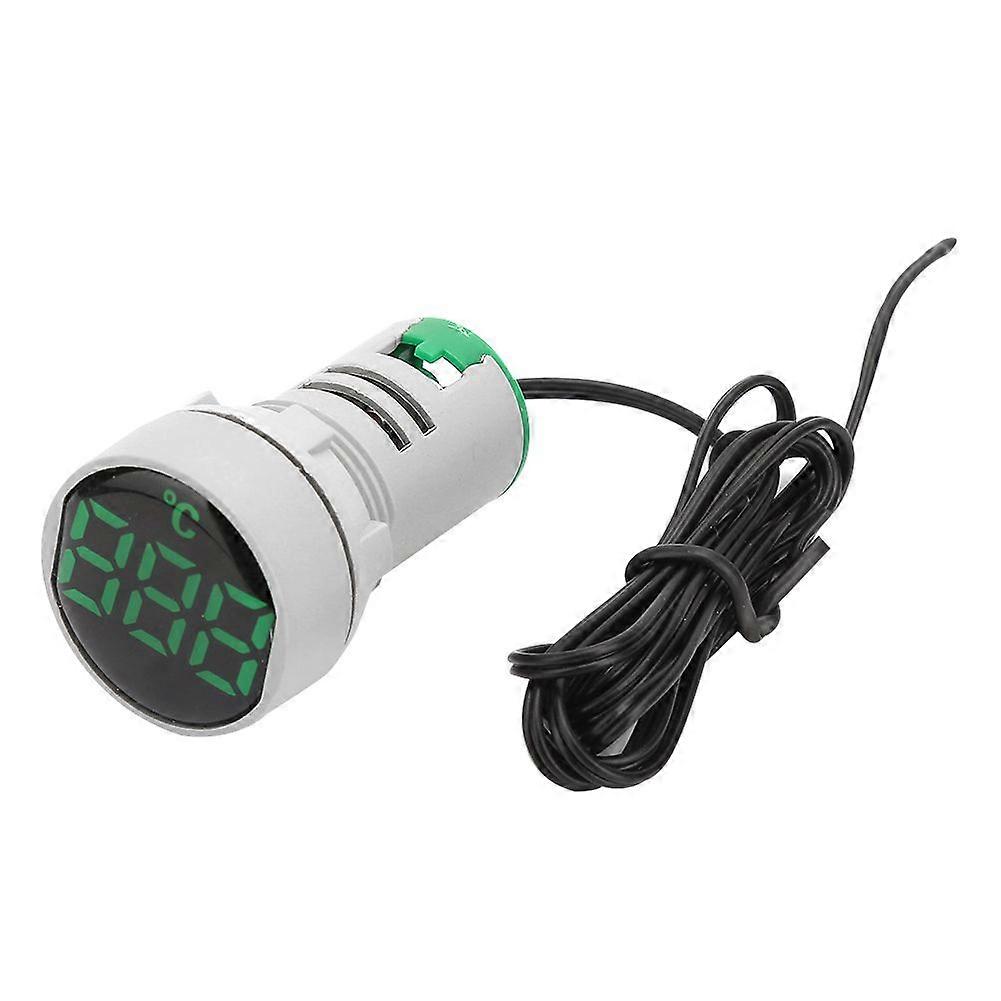 AC 50~380V Temperature Indicator Light LED Digital Displayed Thermometer -20~199(Green)