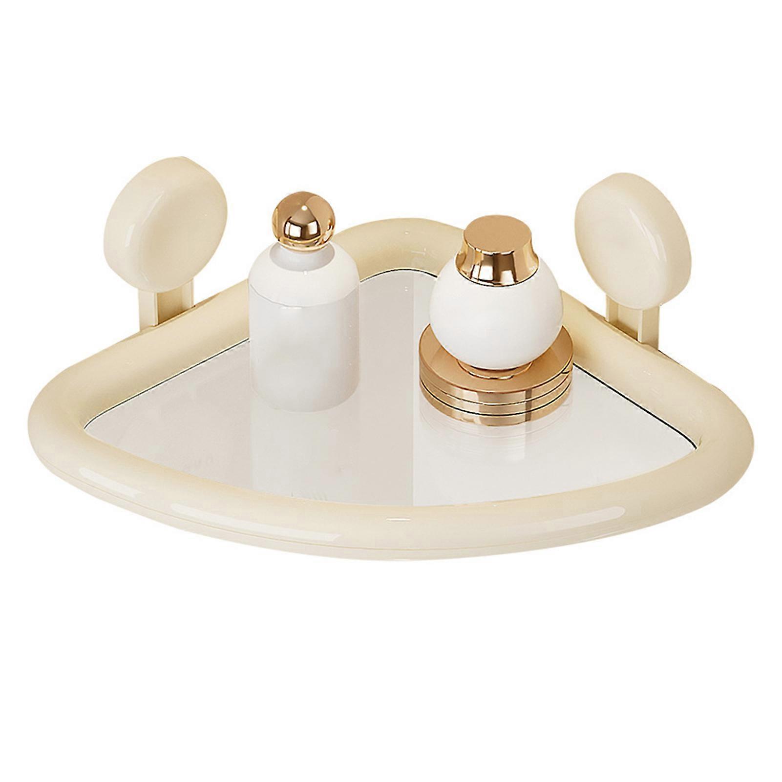 Bathroom Corner Storage Holder Shower Caddy Plastic Wall Mount Storage Basket for Hand Wash