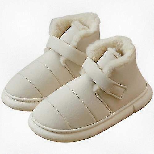 Women's Wool Slippers Memory Foam Soft Fluffy Indoor Boots