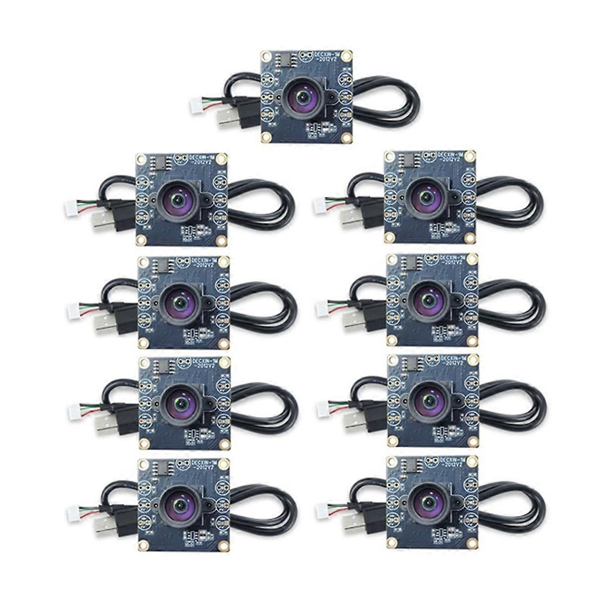 9Pcs 100 Degree Camera Module 1MP OV9732 1280x720 USB Free Driver Manual Focus with 3 Meter Cable f