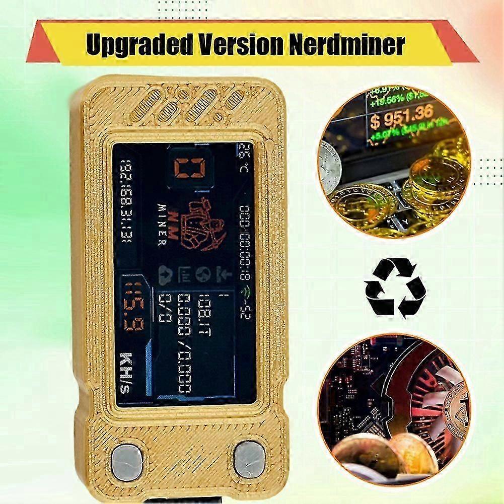 Upgraded Nerdminer 118KH/S BTC Solo Lottery Miner Mini ASIC Miner Bitcoin  BTC Miner with Color
