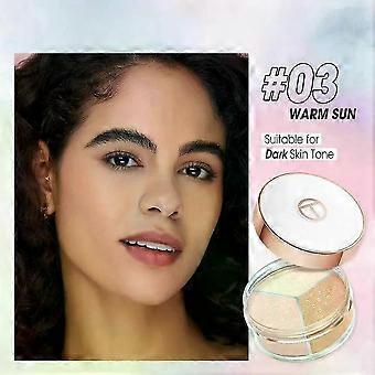 Shibingsheng Wholesale O.two.o 3-in-1 Loose Powder Face Powder Matte Long-lasting Oil Control 3 Colors Finishing Powder Korean Makeup