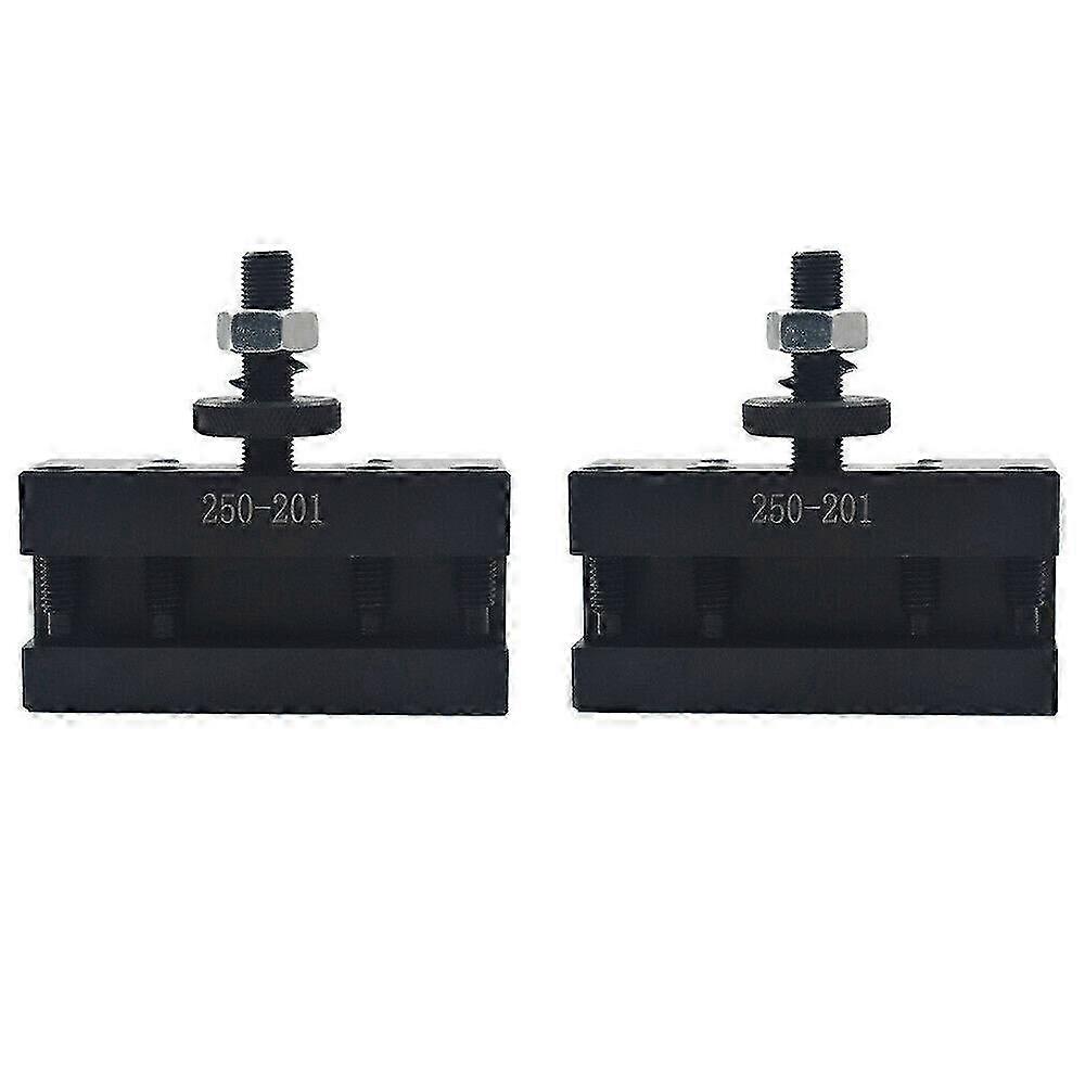 2Pcs 250-201 Quick Change Lathe Tool Holder for Turning & Facing Cutter