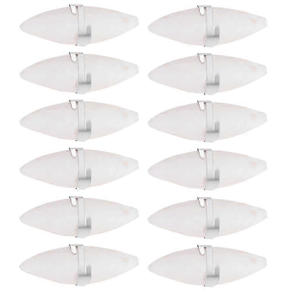 12pcs Pet Grinding Cuttlefish Bone Teeth Grinding Chew Toy with 12 Hooks Buckle