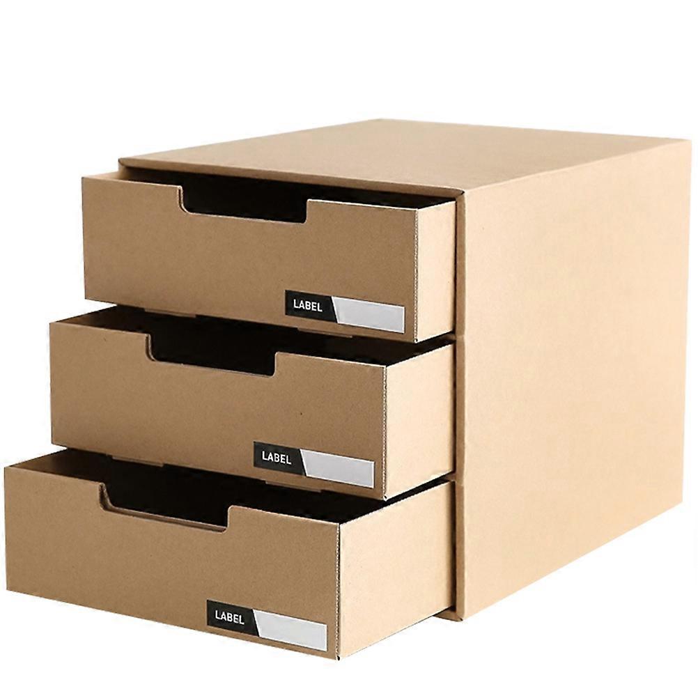 Compact Desktop Box File Organizer Holder for Office, School, – Tidy Storage for Papers & Stationery Items