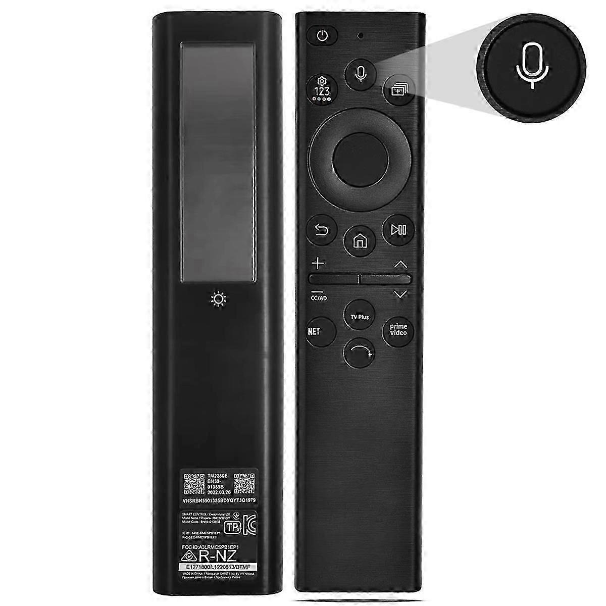 Replace BN59-01385A Solar Voice Remote Control for Smart TV 2020-2023 Neo QLED 4K 8K Ultra HD