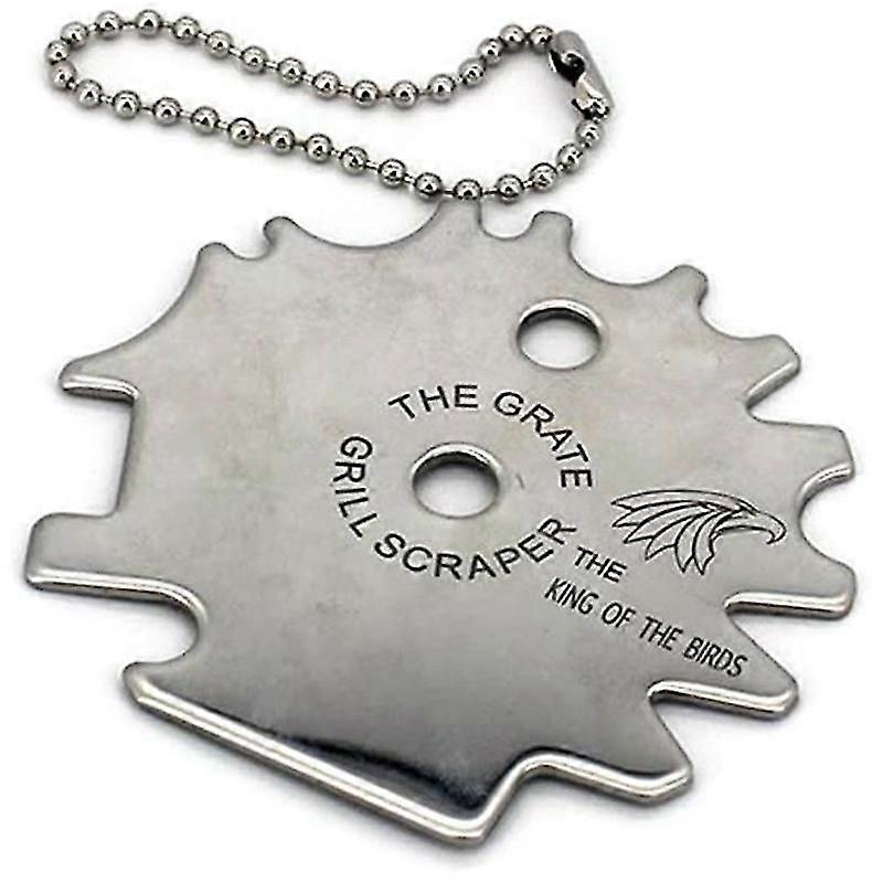 Portable Metal BBQ Grill Grates Cleaner Cleaning Barbecue Scraper Scrubber Tool