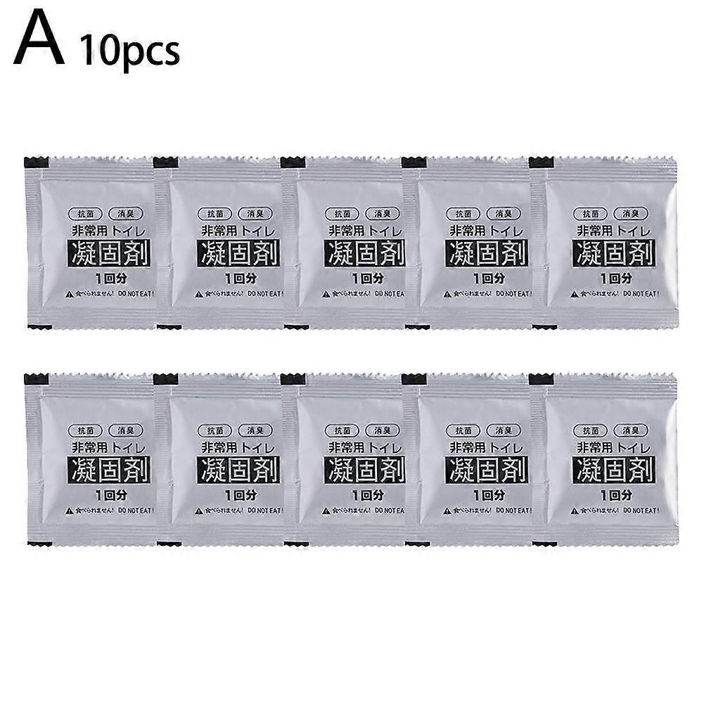 Emergency Toilet Coagulant 10/50 Bags, Portable Disaster Prevention Solidifying Powder with Antibacterial Deodorizing