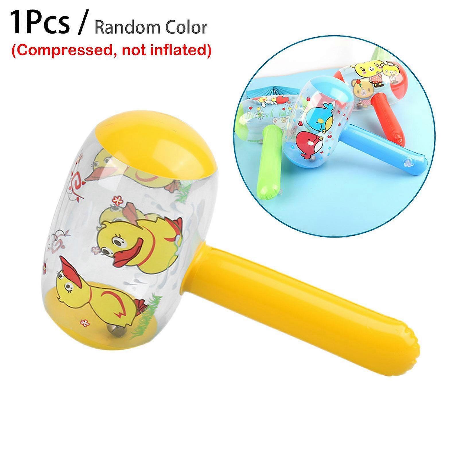 Inflatable hammer (A) $ Cartoon inflatable hammer toy small hammer with bell hammer baby balloon children