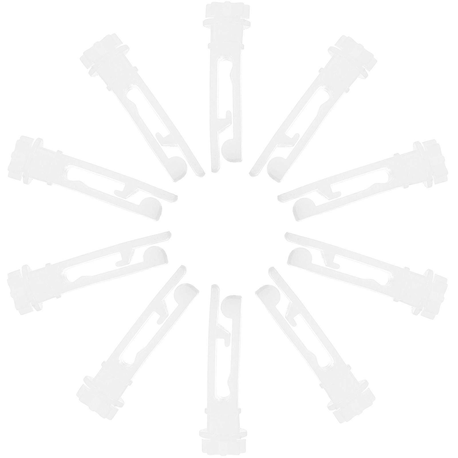 20 Pcs Practical Vertical Curtain Slides Simple Pulley Inserts for Curtain (White)