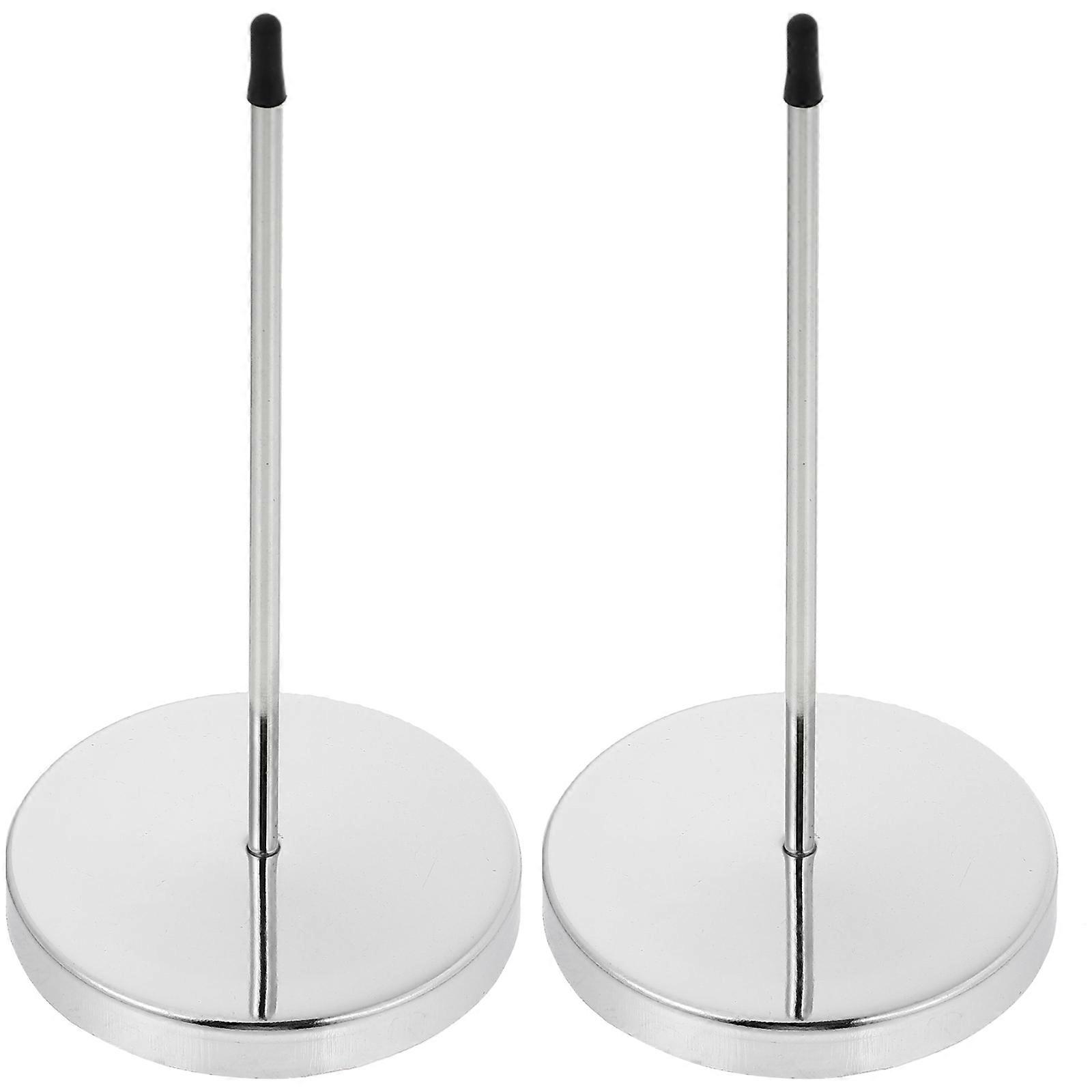 2Pcs Desk Receipt Holder Bill Fork for Restaurant Check Spindle