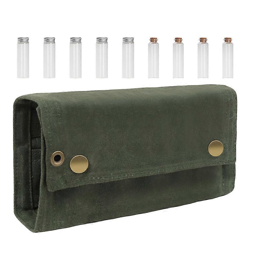 Camping Spice Bottles Outdoor Cooking Storage Rectangular Canvas 1Set