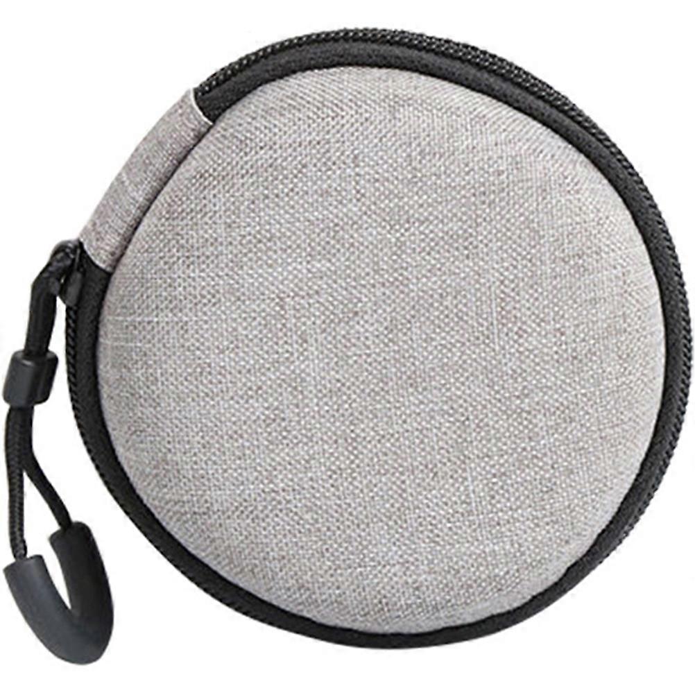 Earphone Organizer Case Portable Usb Cable Arrangement Bag Earphone Storage Pouch Scratch-Resistant Grey 3.5X8X8CM 1Set