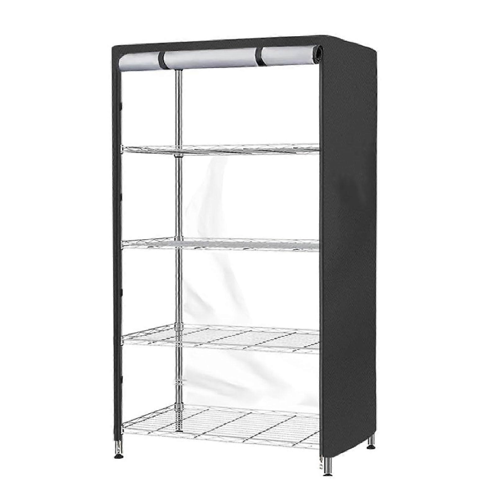 Shelf Cover, with Hook Loop Closure, Storage Wire Rack Cover, Fits Wire Shelves 36L x 18W x 72H Ref: 3979