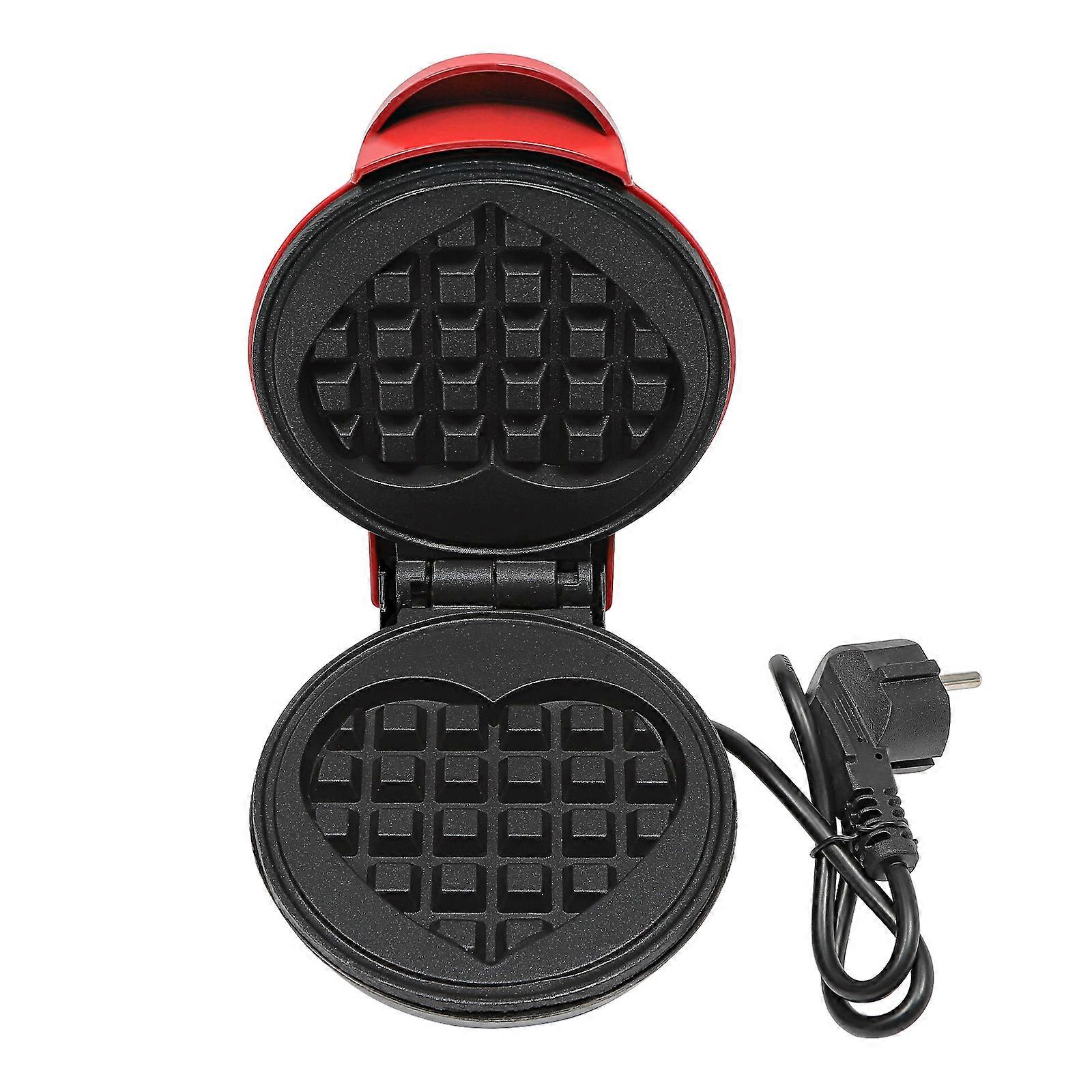 350W Modern Small Waffle Maker Portable Waffle Iron Maker, with Non-stick Coating