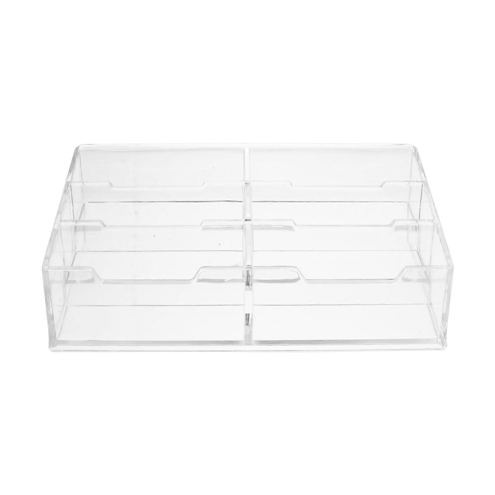 Transparent Desktop Organizer Pencil Case Desk Organization Simple Style 1Pc