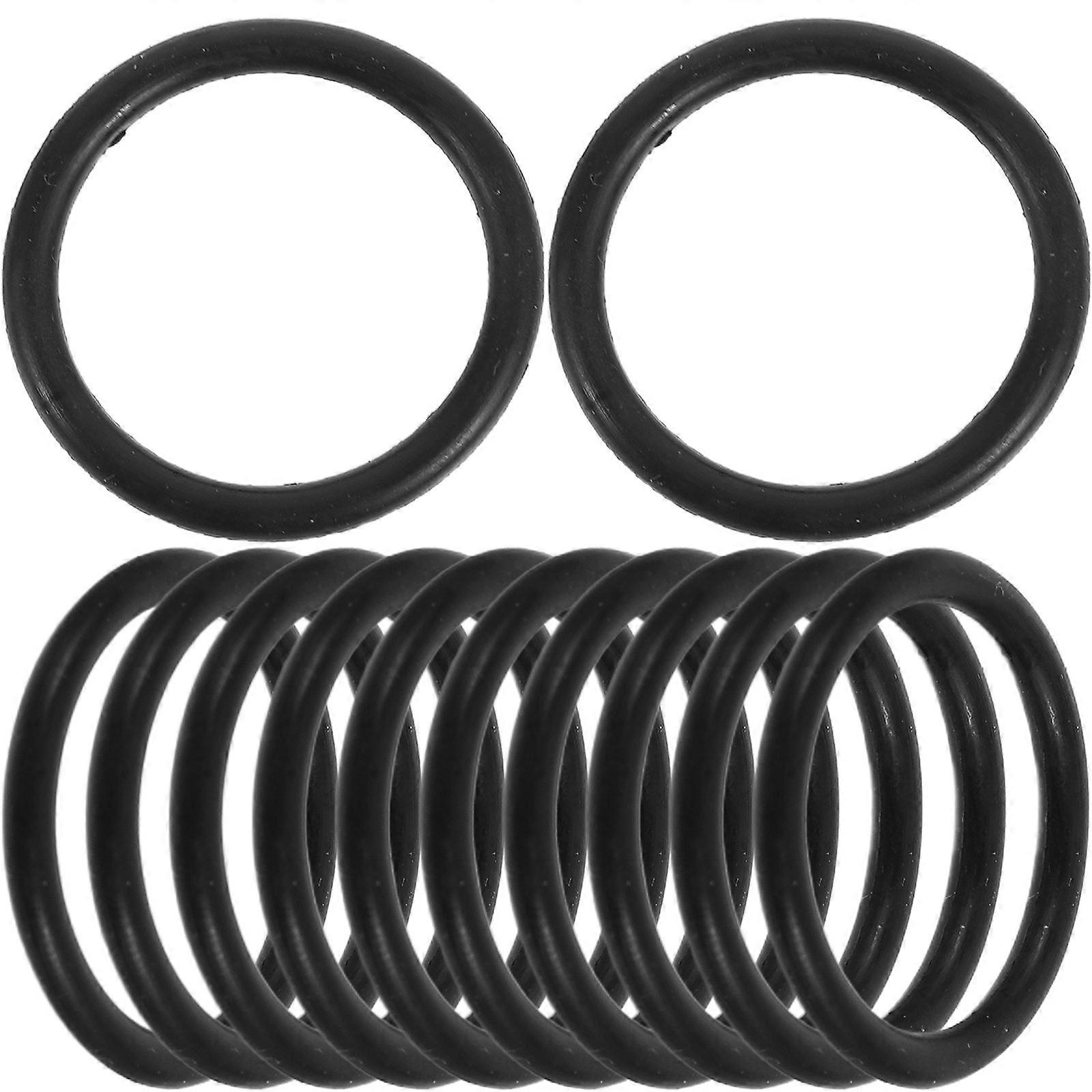 Universal Ice Cream Ring High Efficiency Seal For Home Use Black 10Pcs