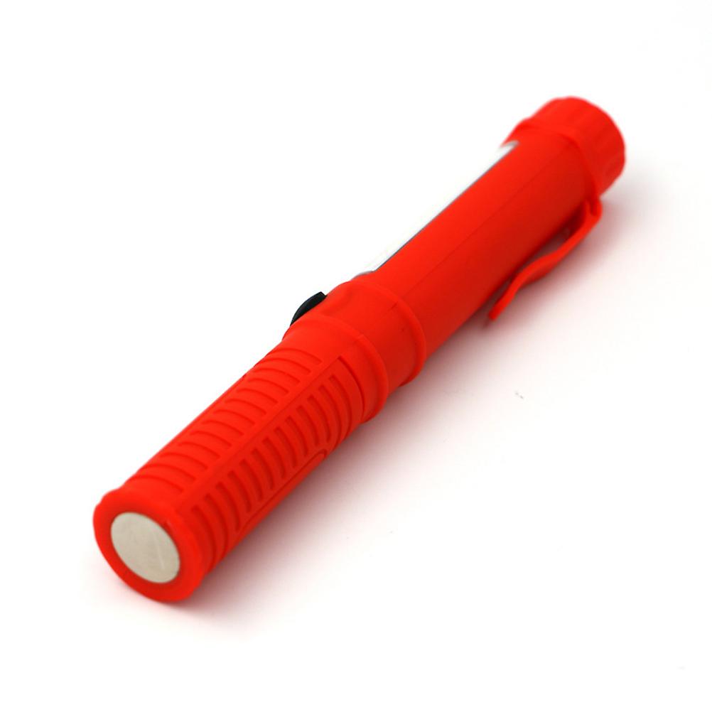 Cob Mini Led Light Cob Maintenance Flashlight Inspection Work 2Pcs Black And Red
