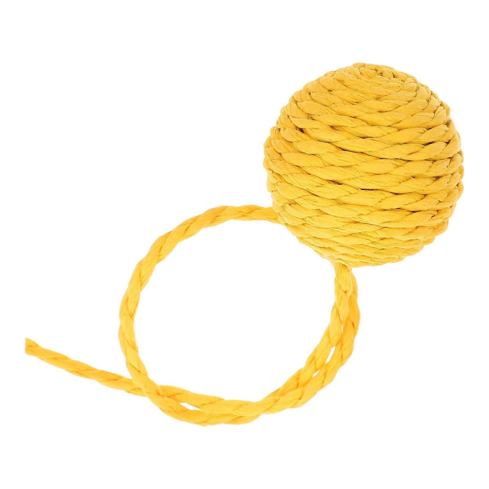 Sisal Ball Scratcher Cat Toy For Indoor Playtime Cat Tree Scratching And Playing With Bells 26.00X4.00X4.00cm 1Set