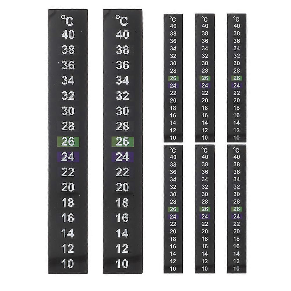 Temperature Meter Sticker Thermometer Strips Aquarium Use Liquid 8Pcs