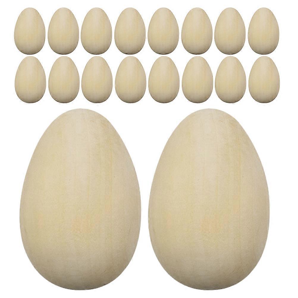 Easter Egg Models Wooden Eggs for Crafts Diy Projects and Table Settings Realistic Design Light Yellow 50Pcs