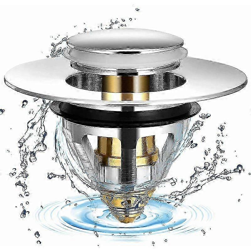 Edelstahl-Universal-Spülbeckenstopfen (32/38mm)