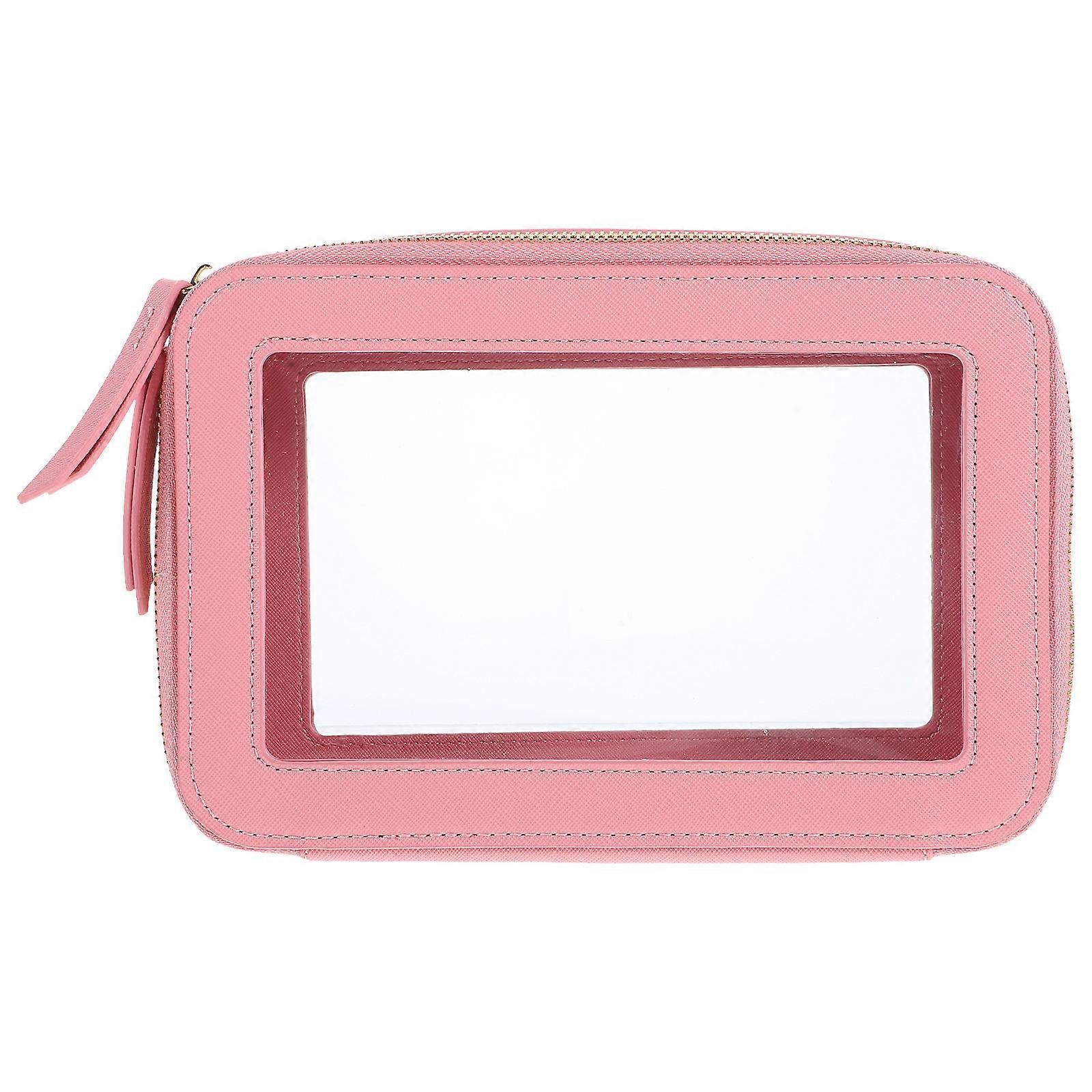 Transparent Toiletry Bag Travel Accessories Leak Prevention Easy Access Rectangular 1Set