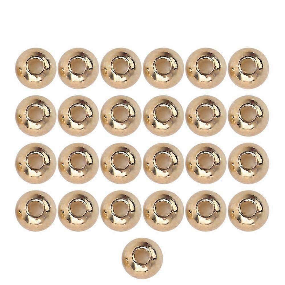 25Pcs zbura legarea margele din aliaj de tungsten rotund nimfă cap minge pescuit unelte de aur (2.8mm)