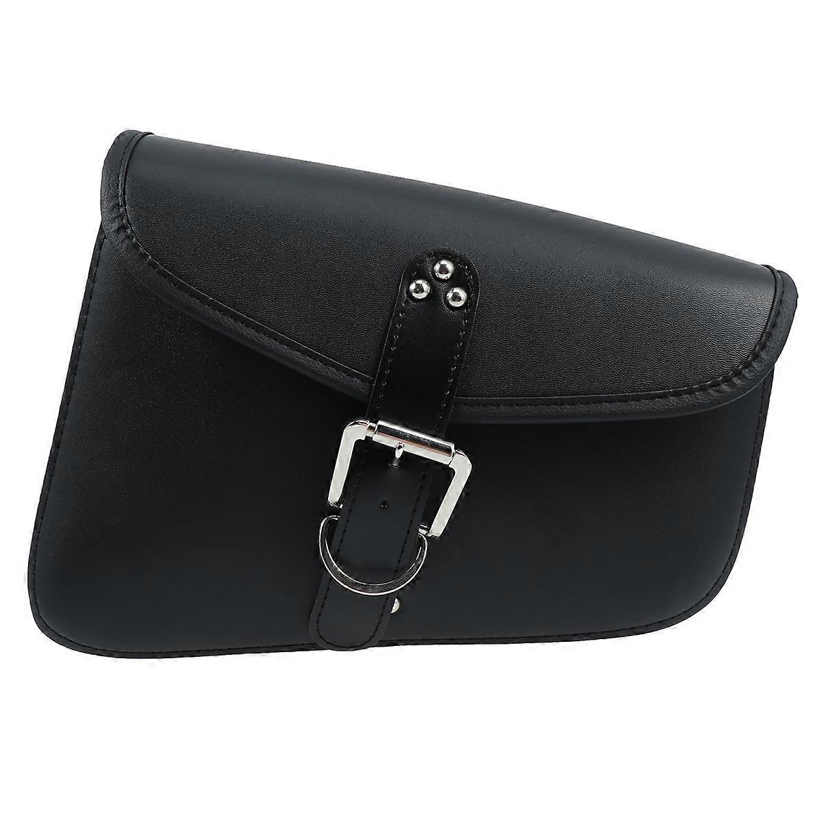 Motorcycle Saddlebag Waterproof Wear-Resistant Triangle Black 29x10x21cm Storage 1Pcs