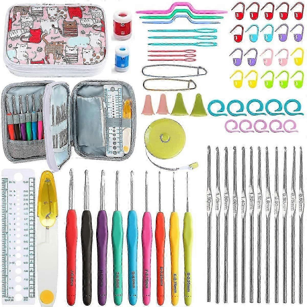 72 Stück Häkelhaken Set