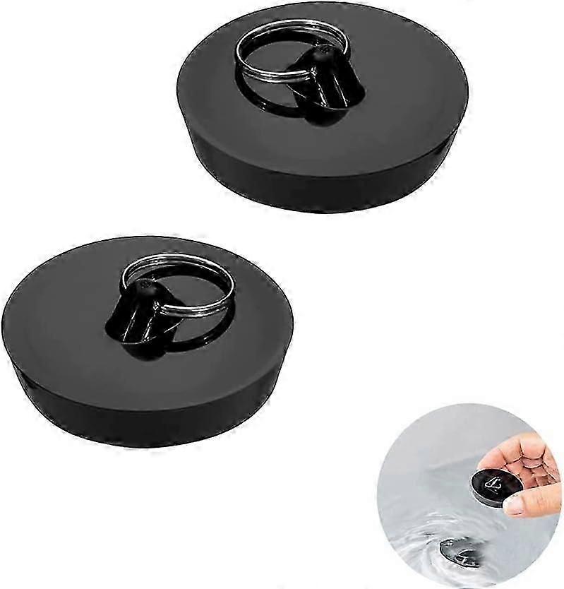 Sink Drain Plugs - Rubber Plugs with Hooks for Tubs Kitchen Sinks