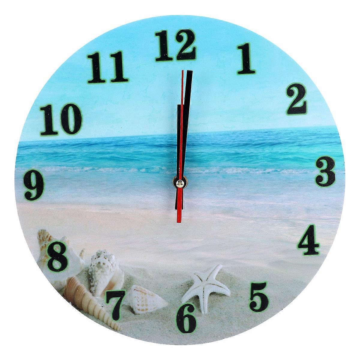 Silent Wall Clock Round Shape Design Assorted Color 30x30cm Timekeeping 1Pcs
